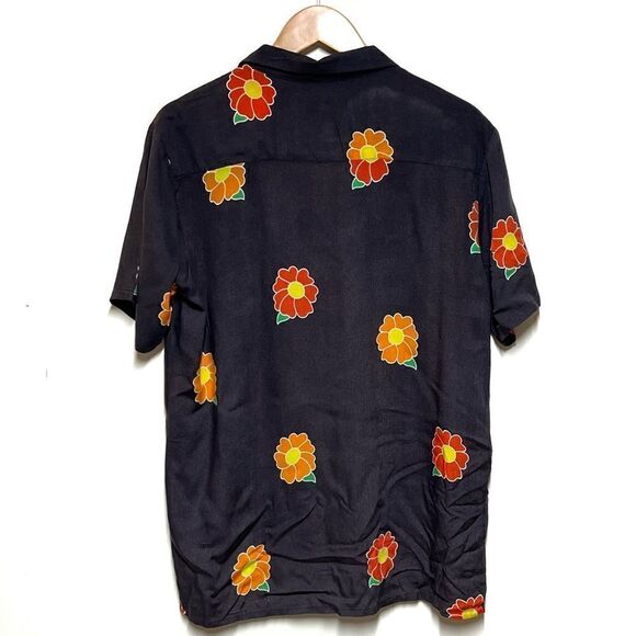 CocaCola 1971 Unity Collection Gray Hawaiian Shirt Mens M - Picture 2 of 4